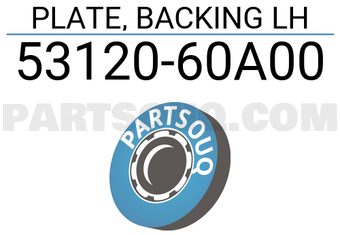 Suzuki 5312060A00 PLATE, BACKING LH