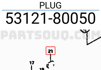 Suzuki 5312180050 PLUG