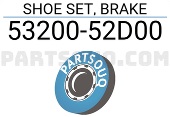 Suzuki 5320052D00 SHOE SET, BRAKE