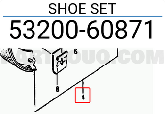 Suzuki 5320060871 SHOE SET