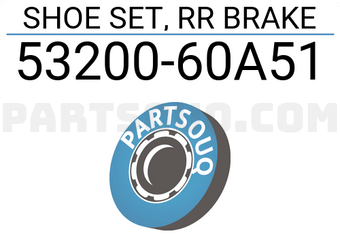 Suzuki 5320060A51 SHOE SET, RR BRAKE