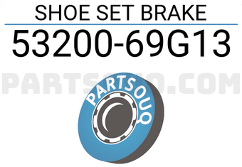 Suzuki 5320069G13 SHOE SET BRAKE