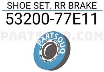 Suzuki 5320077E11 SHOE SET, RR BRAKE