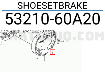 Suzuki 5321060A20 SHOESETBRAKE
