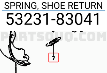 Suzuki 5323183041 SPRING, SHOE RETURN