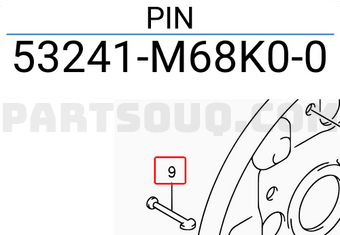 Suzuki 53241M68K00 PIN