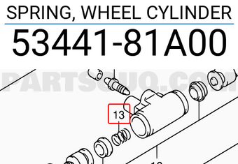 Suzuki 5344181A00 SPRING, WHEEL CYLINDER
