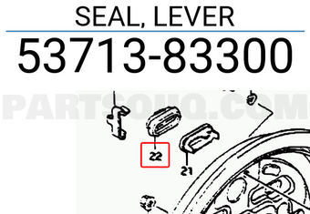 Suzuki 5371383300 SEAL, LEVER