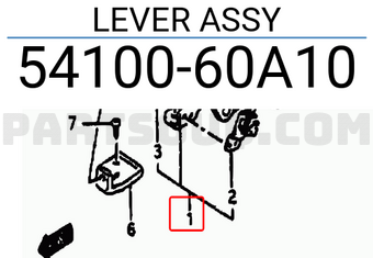 Suzuki 5410060A10 LEVER ASSY