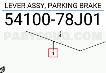 Suzuki 5410078J01 LEVER ASSY, PARKING BRAKE