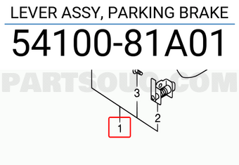 Suzuki 5410081A01 LEVER ASSY, PARKING BRAKE