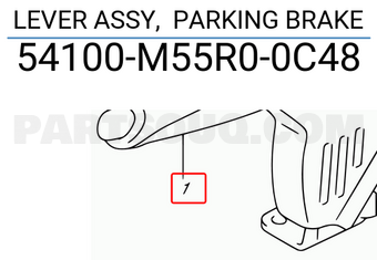 Suzuki 54100M55R00C48 LEVER ASSY, PARKING BRAKE