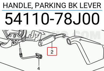 Suzuki 5411078J00 HANDLE, PARKING BK LEVER