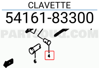 Suzuki 5416183300 CLAVETTE