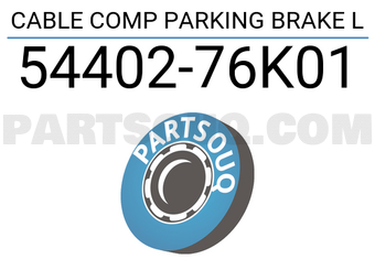 Suzuki 5440276K01 CABLE COMP PARKING BRAKE L