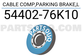Suzuki 5440276K10 CABLE COMP,PARKING BRAKE,L