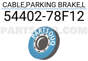 Suzuki 5440278F12 CABLE,PARKING BRAKE,L