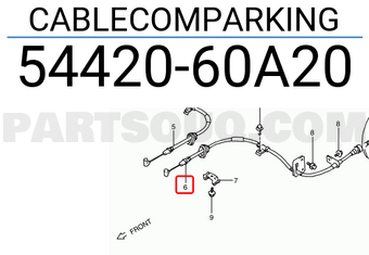 Suzuki 5442060A20 CABLECOMPARKING