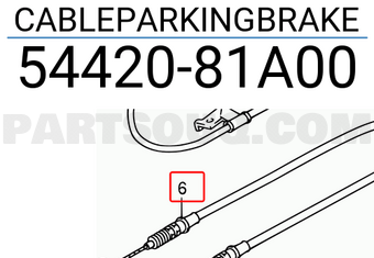 Suzuki 5442081A00 CABLEPARKINGBRAKE