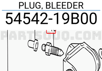 Suzuki 5454219B00 PLUG, BLEEDER