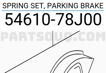 Suzuki 5461078J00 SPRING SET, PARKING BRAKE