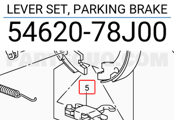 Suzuki 5462078J00 LEVER SET, PARKING BRAKE