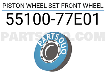 Suzuki 5510077E01 PISTON WHEEL SET FRONT WHEEL