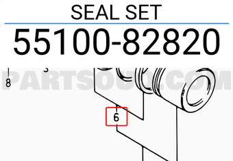 Suzuki 5510082820 SEAL SET