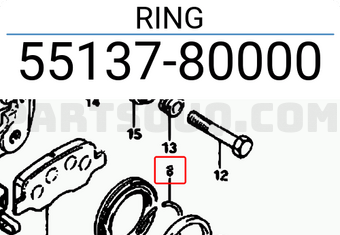 Suzuki 5513780000 RING