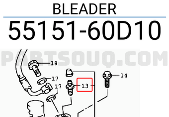 Suzuki 5515160D10 BLEADER