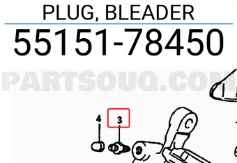 Suzuki 5515178450 PLUG, BLEADER