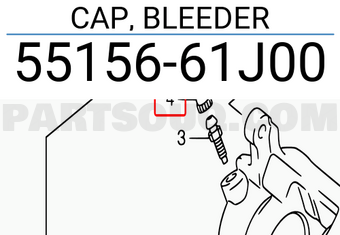 Suzuki 5515661J00 CAP, BLEEDER