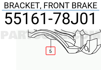 Suzuki 5516178J01 BRACKET, FRONT BRAKE
