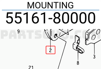 Suzuki 5516180000 MOUNTING