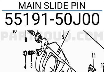 Suzuki 5519150J00 MAIN SLIDE PIN