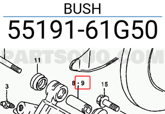 Suzuki 5519161G50 BUSH