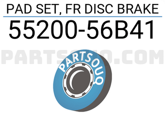 Suzuki 5520056B41 PAD SET, FR DISC BRAKE