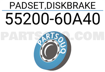 Suzuki 5520060A40 PADSET,DISKBRAKE