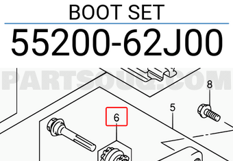 Suzuki 5520062J00 BOOT SET