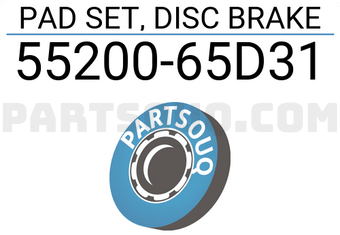 Suzuki 5520065D31 PAD SET, DISC BRAKE
