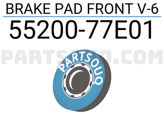 Suzuki 5520077E01 BRAKE PAD FRONT V-6
