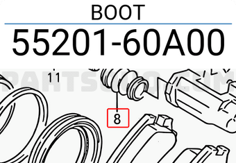 Suzuki 5520160A00 BOOT
