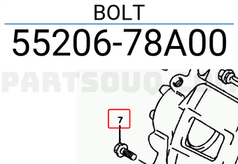 Suzuki 5520678A00 BOLT