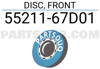 Suzuki 5521167D01 DISC, FRONT