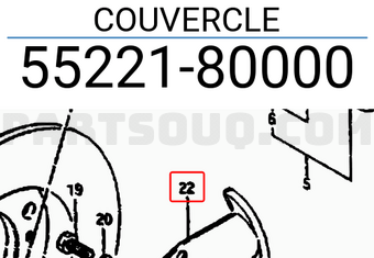 Suzuki 5522180000 COUVERCLE