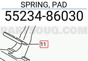 Suzuki 5523486030 SPRING, PAD