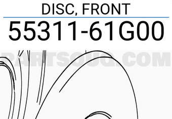 Suzuki 5531161G00 DISC, FRONT