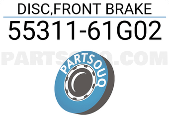 Suzuki 5531161G02 DISC,FRONT BRAKE