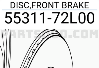 Suzuki 5531172L00 DISC,FRONT BRAKE