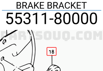 Suzuki 5531180000 BRAKE BRACKET